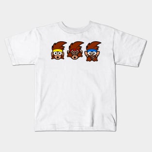 Hear No Evil, See No Evil, Speak No Evil Kids T-Shirt